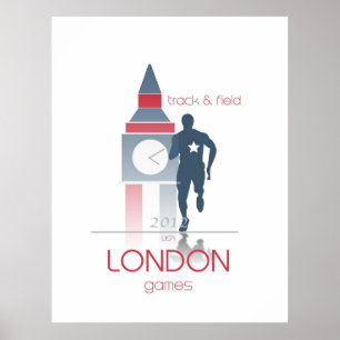 Poster Jeux Olympiques : Athlétisme