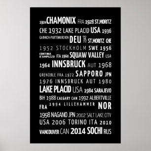 Poster Jeux olympiques d'hiver