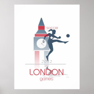 Poster Jeux Olympiques : Football