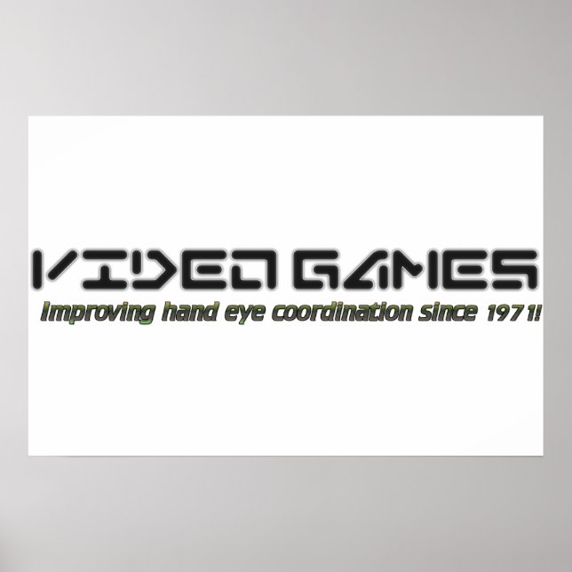 Poster Jeux vidéo : Améliorer la coordination des yeux de (Devant)