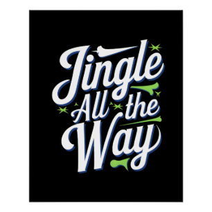 Poster Jingle Tout En Conception Art numérique