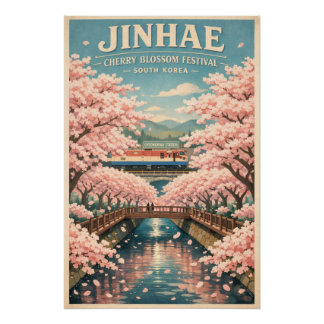 Poster Jinhae Cherry Blossom Festival, South Korea