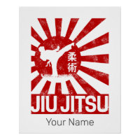 Jiu Jitsu Fighter Arts martiaux Vintages japonais