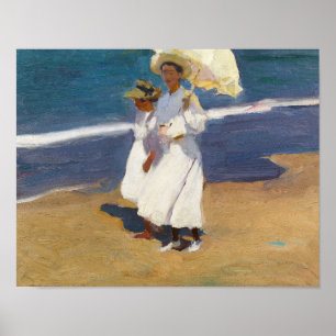 Poster Joaquin Sorolla - Sur la plage