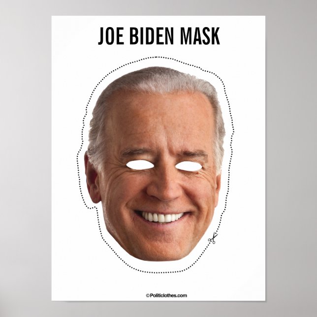 Poster Joe Biden Mask Cutout (Devant)