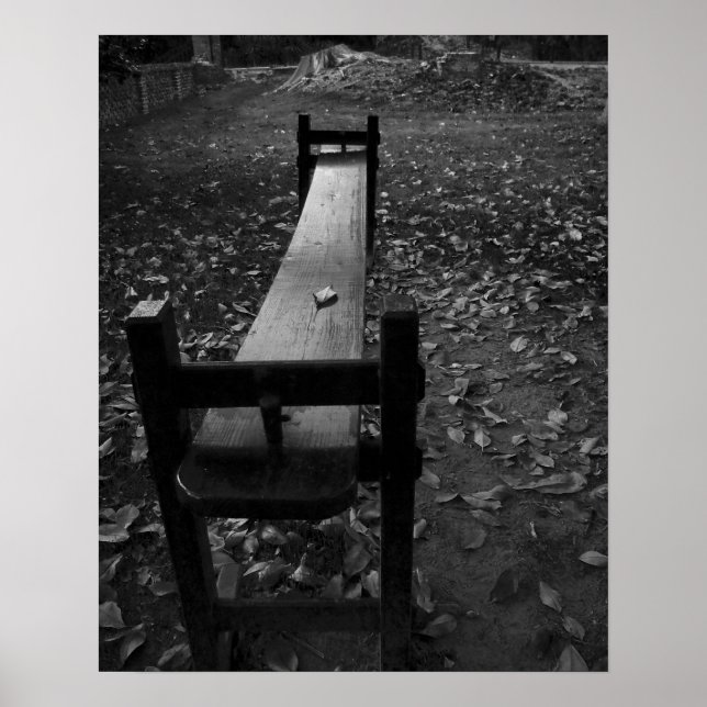 Poster Jogglin' Board en noir et blanc (Devant)