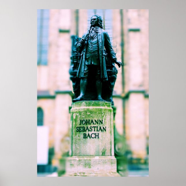Poster Johann Sebastian Bach (Devant)