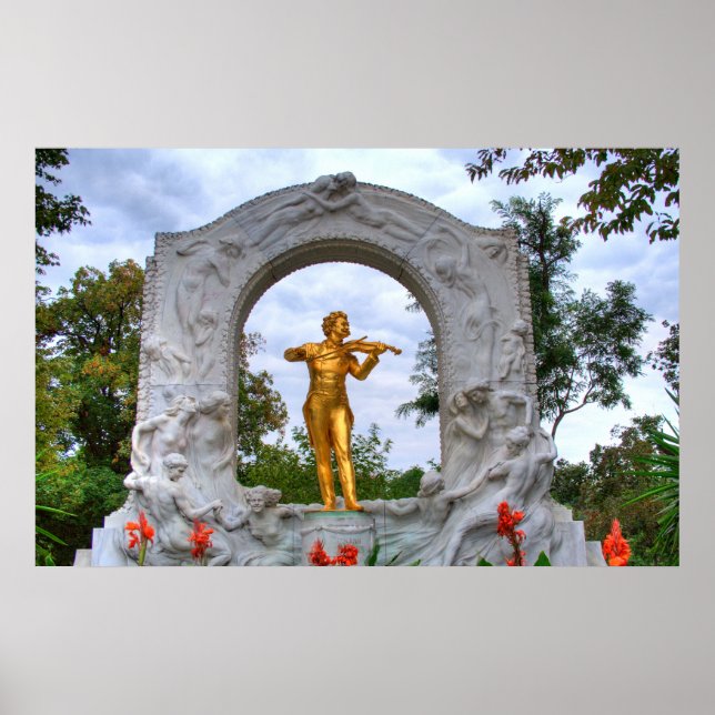 Poster Johann Strauss II (Devant)