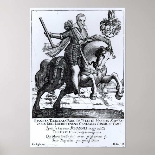 Poster Johann Tserclaes, Graf von Tilly (Devant)