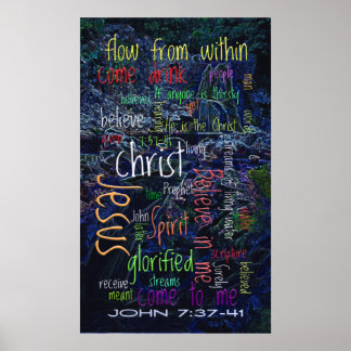 Poster John 7:37-41 Cascade