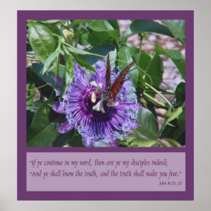 Poster John 8:31, 32 Écritures