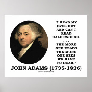 Poster John Adams Lire mes yeux dehors Ne peut pas lire a