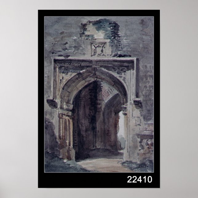Poster John Constable | Église de Bergholt Est (Devant)