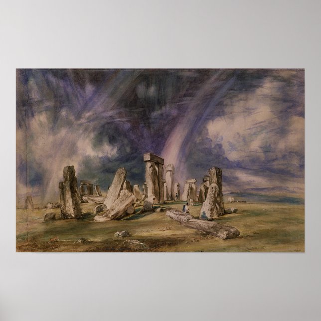 Poster John Constable | Stonehenge, 1835 (Devant)