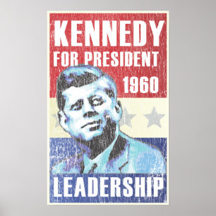 Poster John F. Kennedy Présidentielle historique JFK