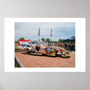 Poster John Force Top Carrosserie de voiture amusant carb