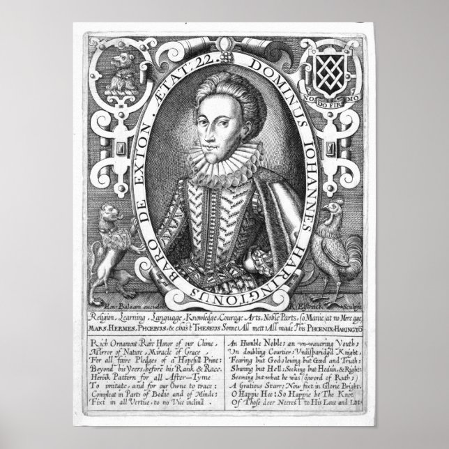 Poster John Harington, 2e Baron Harington d'Exton (Devant)