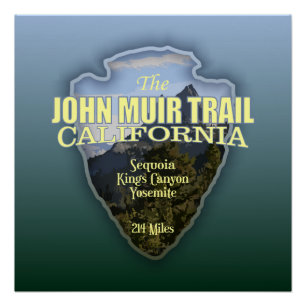 Poster John Muir Trail (flèche)