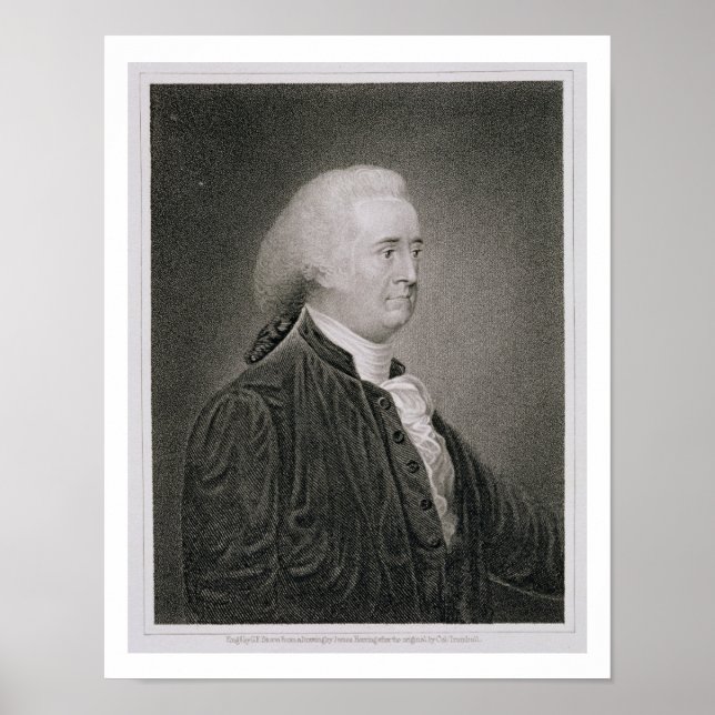 Poster John Rutledge (1739-1800), engraved by G.F. Storm (Devant)