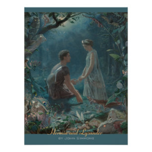 Poster John Simmons Hermia et Lysander Midsummer CC0754