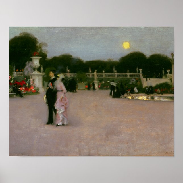Poster John Singer Sargent - In the Luxembourg Gardens (Devant)