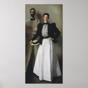 Poster John Singer Sargent - portrait de M. et de Mme