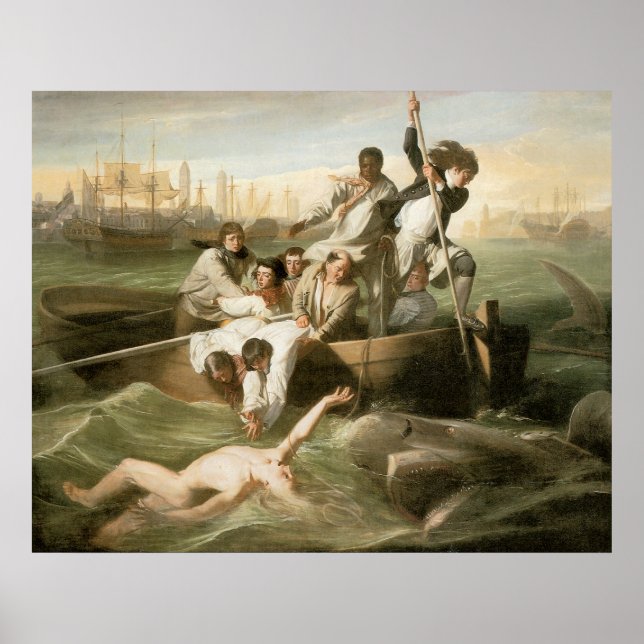 Poster John Singleton Copley Watson et le requin (Devant)
