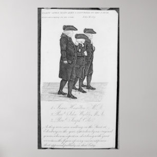 Poster John Wesley marcher à Édimbourg entre James