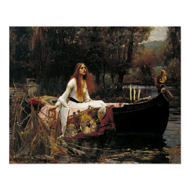 Poster John William Waterhouse The Lady Of Shalott (1888) (Devant)