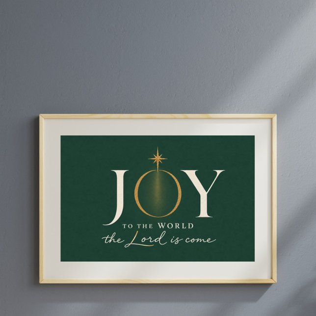 Poster JOIE DANS LE MONDE | Noël chrétien (Créateur téléchargé)