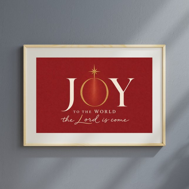 Poster JOIE POUR LE MONDE | Noël chrétien (Créateur téléchargé)