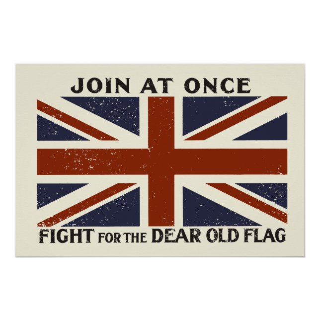 Poster Join At Once - Fight For The Dear Old Flag (Devant)