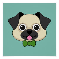 Joli chien Carlin avec Papillon