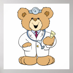 Poster Joli docteur Teddy Bear