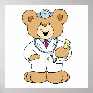 Poster Joli docteur Teddy Bear