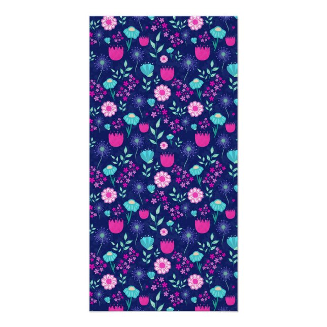 Poster Joli motif floral de fond (Devant)