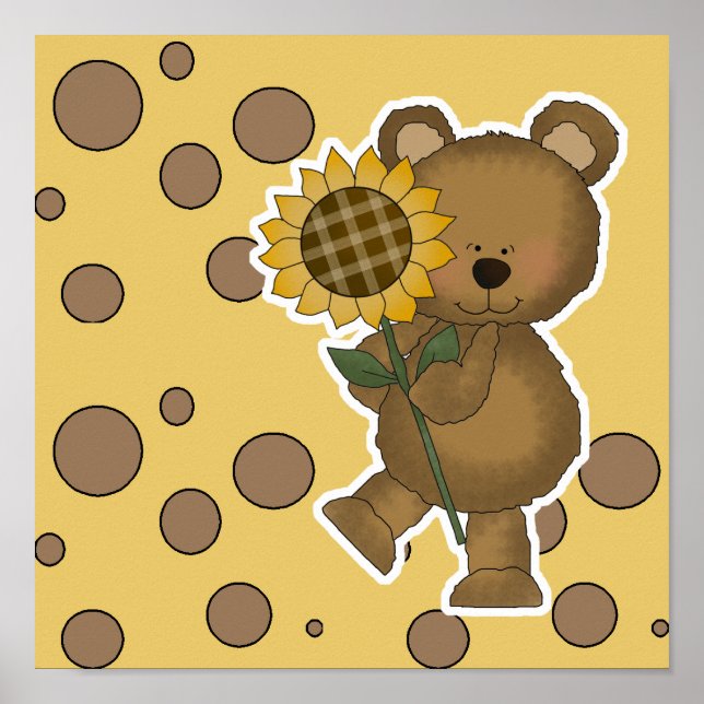 Poster Joli Teddy Bear (Devant)