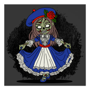 Poster Joli Zombie français