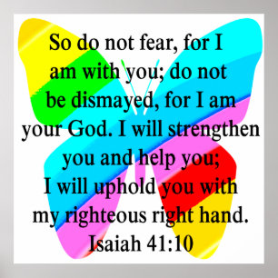 POSTER JOLIE BUTTERFLY ISAIAH 41:10 CONCEPTION