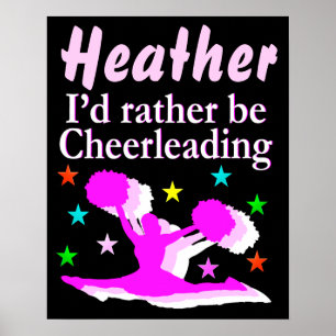 POSTER JOLIE ROSE PERSONNALISÉE CHEERLEADLEADPOSTER