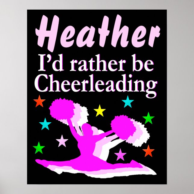POSTER JOLIE ROSE PERSONNALISÉE CHEERLEADLEADPOSTER (Devant)