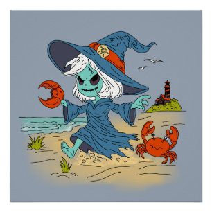 Poster Jolie sorcière d'été