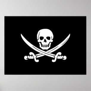 Poster Jolly Roger Pirate Flag