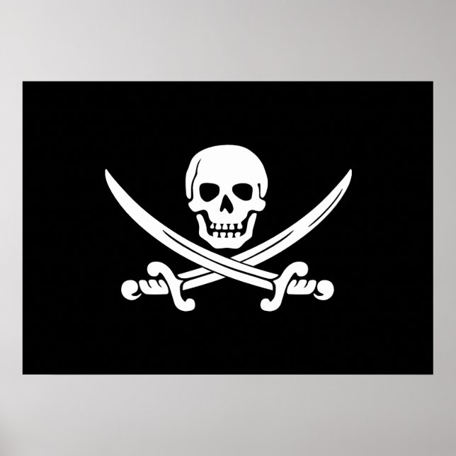 Poster Jolly Roger Pirate Flag (Devant)
