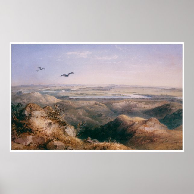 Poster Jonction du Yellowstone et du Missouri, 1833 (Devant)