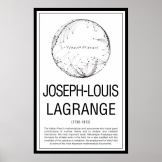 Poster Joseph Louis Lagrange