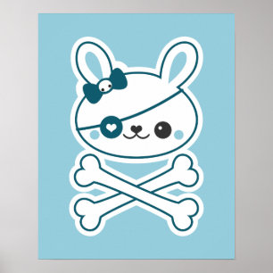 Poster Jote Lapin Pirate