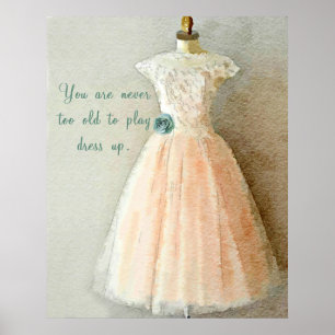 Poster Jouer à la robe