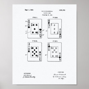 Poster Jouer aux cartes Livre blanc sur l'art des brevets