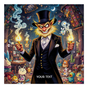Poster Jouets de super méchants mignons de fantaisie